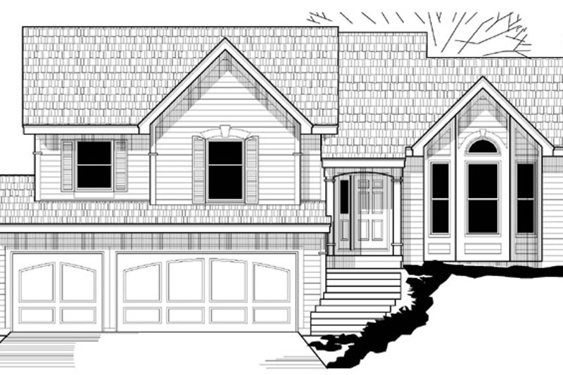 Traditional Style House Plan - 4 Beds 3 Baths 2435 Sq/Ft Plan #67-649
