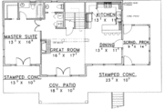 House Plan - 3 Beds 2.5 Baths 1713 Sq/Ft Plan #117-387 