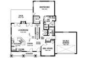 Ranch Style House Plan - 2 Beds 2 Baths 1497 Sq/Ft Plan #126-195 