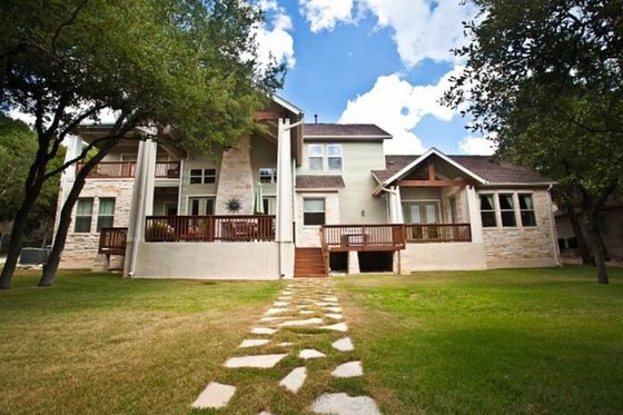 Exterior - Rear Elevation for Craftsman House Plan #80-205 - 4 bed, 3.5 bath