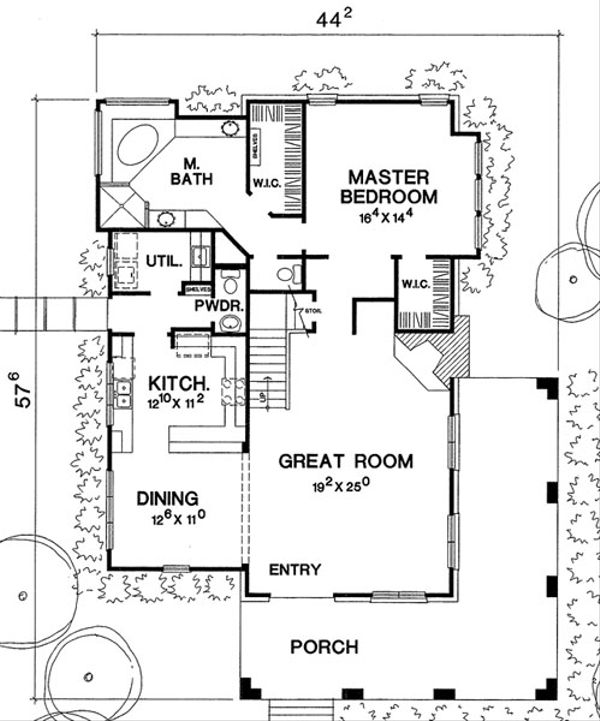 Country Floor Plan - Main Floor Plan #472-10