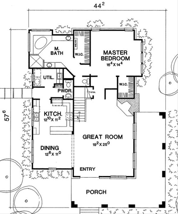 Country Floor Plan - Main Floor Plan #472-10