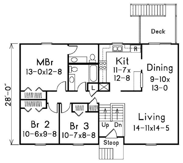 Traditional Floor Plan - Main Floor Plan #57-522