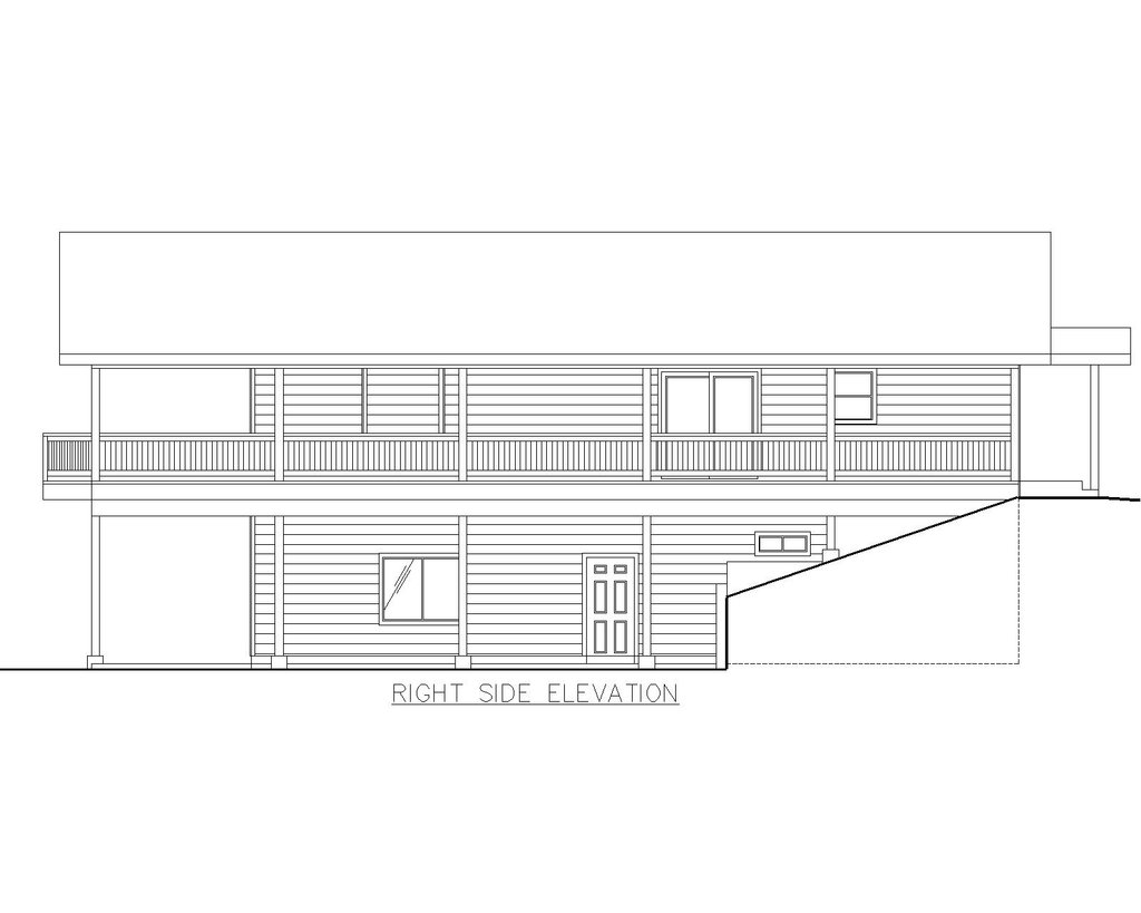 Exterior - Other Elevation for Craftsman House Plan #117-1116 - 2 bed, 2 bath