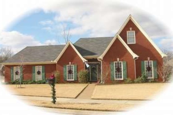 Exterior - Front Elevation for Traditional House Plan #81-958 - 4 bed, 3 bath