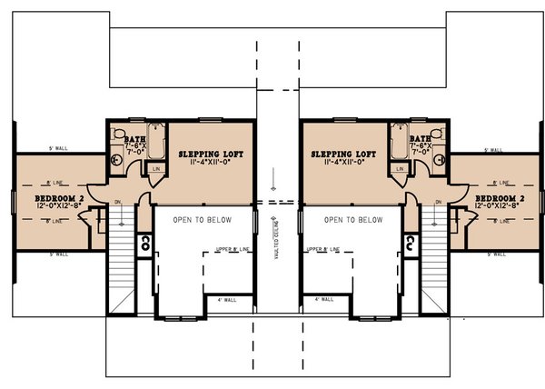 House Blueprint - Craftsman Floor Plan - Upper Floor Plan #923-260
