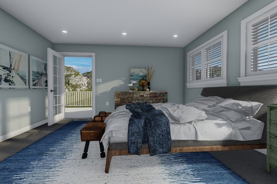 Interior - Master Bedroom 1 for Craftsman House Plan #1060-66 - 4 bed, 2.5 bath