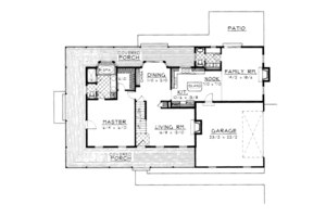 Floor Plan - Main Floor for Country House Plan #93-210 - 5 bed, 3.5 bath