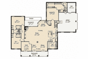 European Style House Plan - 3 Beds 2.5 Baths 2477 Sq/Ft Plan #36-443 