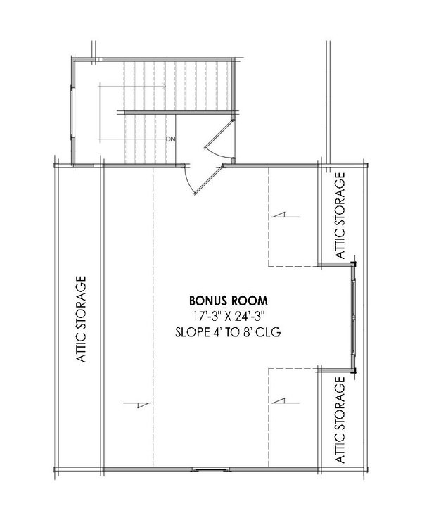 Farmhouse Floor Plan - Upper Floor Plan #1096-77