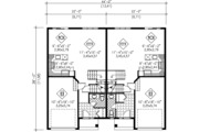 Traditional Style House Plan - 2 Beds 1.5 Baths 2520 Sq/Ft Plan #25-4253 
