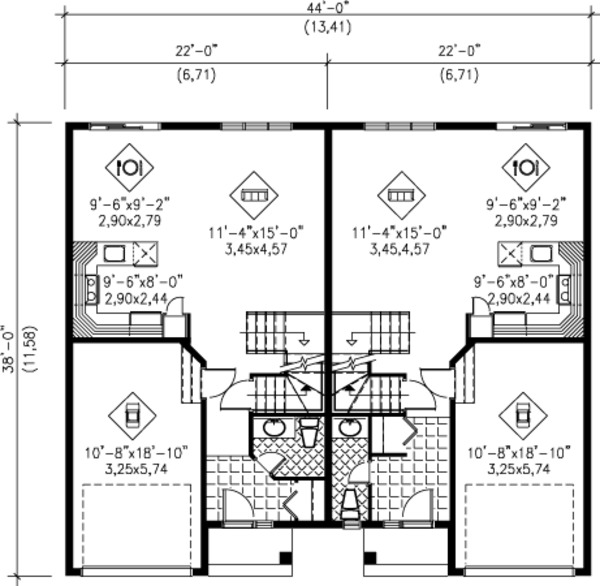House Blueprint - Traditional Floor Plan - Main Floor Plan #25-4253