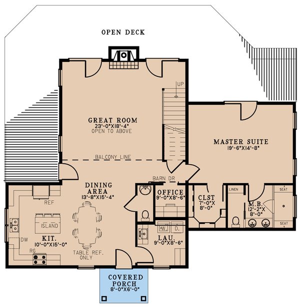 Home Plan - Craftsman Floor Plan - Main Floor Plan #923-310