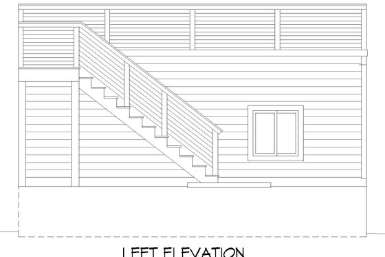Exterior - Other Elevation for Contemporary House Plan #932-956, 0 bath