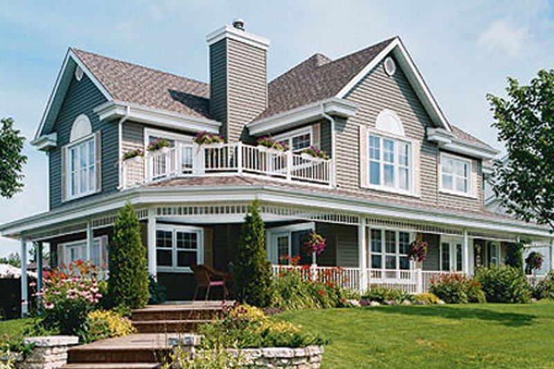 Home Plan - Country Exterior - Front Elevation Plan #23-286