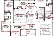 European Style House Plan - 4 Beds 2.5 Baths 2432 Sq/Ft Plan #63-187 