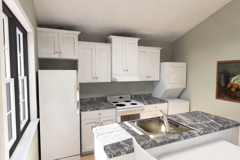 Home Plan - Interior - Kitchen 1 for Cottage House Plan #513-2493 - 1 bed, 1 bath
