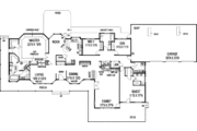 Craftsman Style House Plan - 4 Beds 3 Baths 3479 Sq/Ft Plan #60-436 