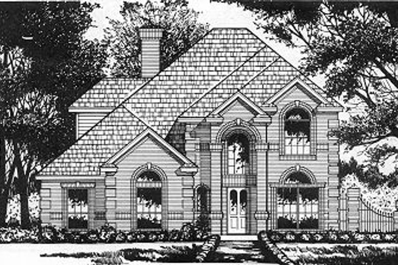 Dream House Plan - European Exterior - Front Elevation Plan #40-392