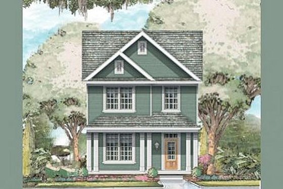 Exterior - Front Elevation for Traditional House Plan #424-208 - 3 bed, 2.5 bath