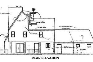 Exterior - Rear Elevation for Contemporary House Plan #312-768 - 3 bed, 2.5 bath
