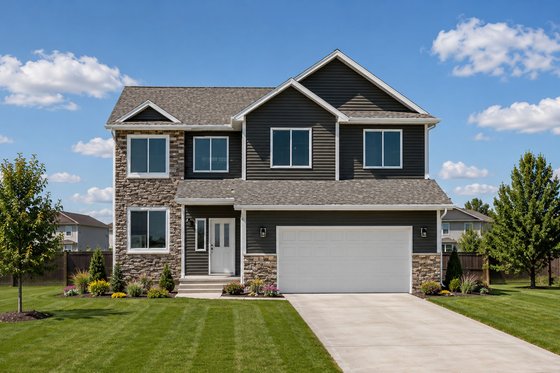 Exterior - Front Elevation 3 for Bungalow House Plan #20-1770 - 4 bed, 3 bath