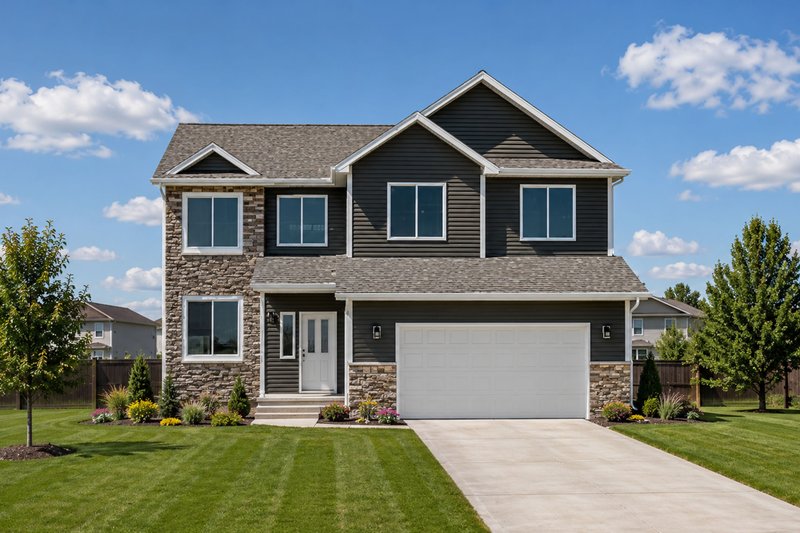 House Blueprint - Exterior - Front Elevation 3 for Bungalow House Plan #20-1770 - 4 bed, 3 bath