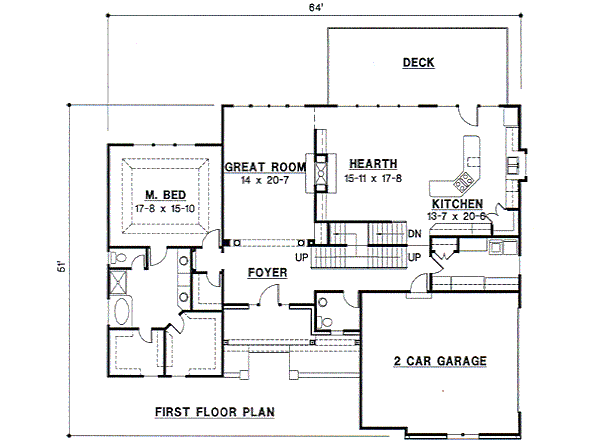 European Floor Plan - Main Floor Plan #67-232