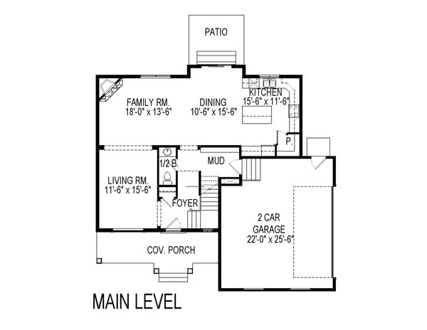 Architectural House Design - Traditional Floor Plan - Main Floor Plan #920-27