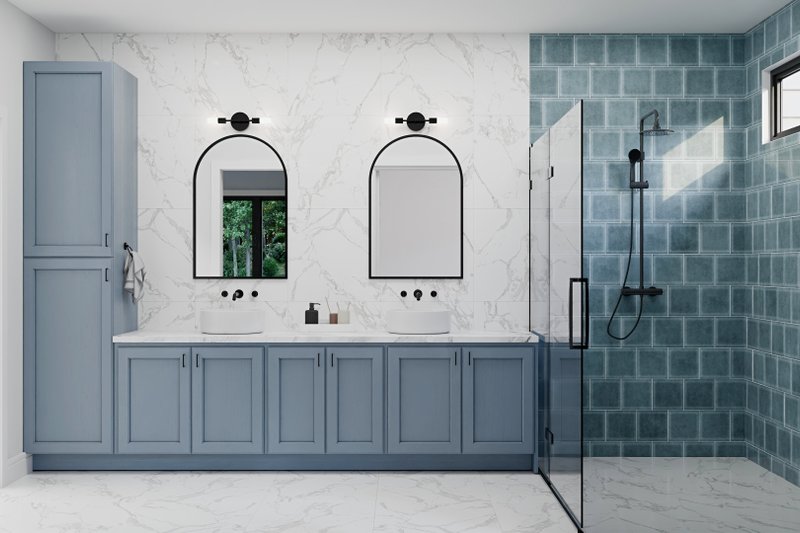 Architectural House Design - Interior - Master Bathroom for Country House Plan #1089-23 - 3 bed, 2 bath