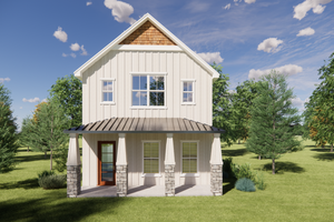 Exterior - Front Elevation 4 for Bungalow House Plan #1098-16 - 3 bed, 2.5 bath