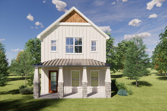 Exterior - Front Elevation 4 for Bungalow House Plan #1098-16 - 3 bed, 2.5 bath