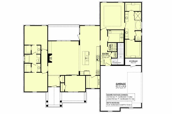 Home Plan - Basement Stair Location