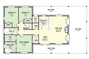 Barndominium Style House Plan - 3 Beds 2 Baths 1600 Sq/Ft Plan #1092-33 