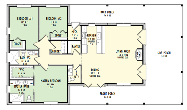 Barndominium Floor Plan - Main Floor Plan #1092-33