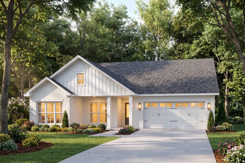 Dream House Plan - Exterior - Front Elevation 9 for Farmhouse House Plan #430-441 - 3 bed, 2 bath