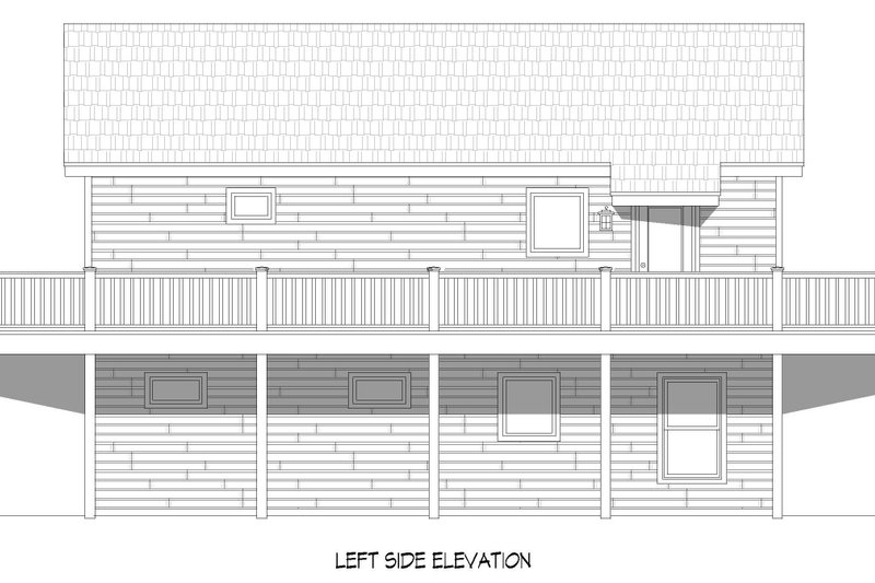 Architectural House Design - Exterior - Other Elevation for Country House Plan #932-640 - 2 bed, 2 bath