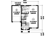 Contemporary Style House Plan - 3 Beds 1 Baths 1592 Sq/Ft Plan #25-4276 