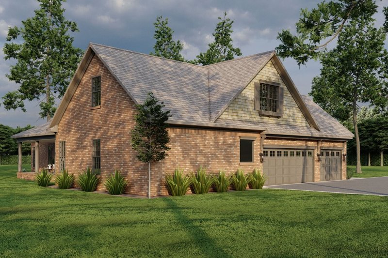 Dream House Plan - Exterior - Rear Elevation for Southern House Plan #17-2588 - 3 bed, 2.5 bath
