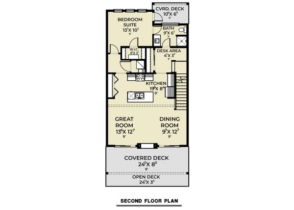 Contemporary Floor Plan - Main Floor Plan #1070-233