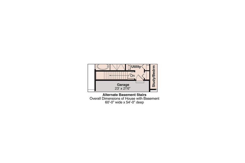 Architectural House Design - Floor Plan - Other Floor for Ranch House Plan #124-862 - 3 bed, 2 bath