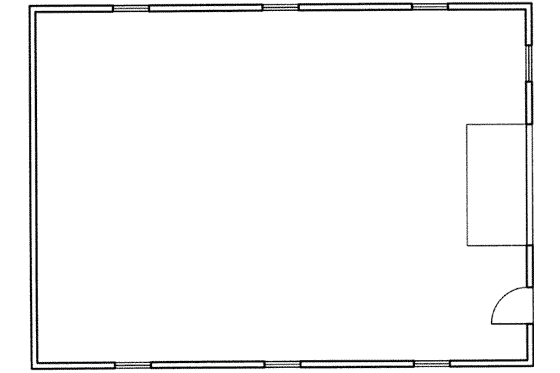 Floor Plan - Main Floor for Traditional House Plan #117-308, 0 bath