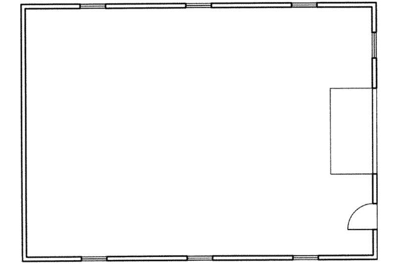 Dream House Plan - Floor Plan - Main Floor for Traditional House Plan #117-308, 0 bath