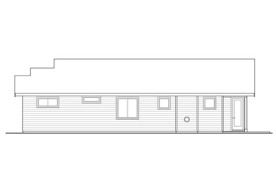 Exterior - Other Elevation 1 for Modern House Plan #124-1231 - 3 bed, 2 bath