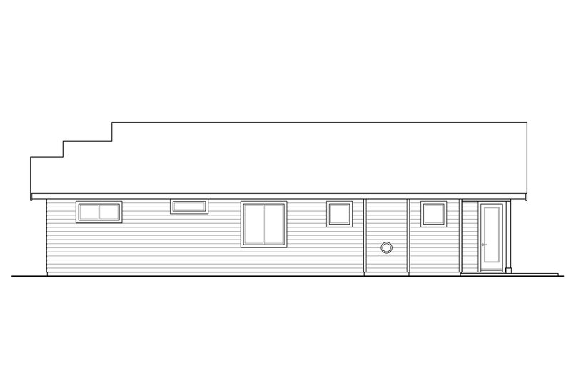 Home Plan - Exterior - Other Elevation 1 for Modern House Plan #124-1231 - 3 bed, 2 bath