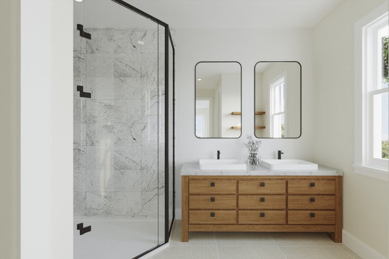 Dream House Plan - Interior - Master Bathroom for Farmhouse House Plan #461-92 - 5 bed, 3.5 bath