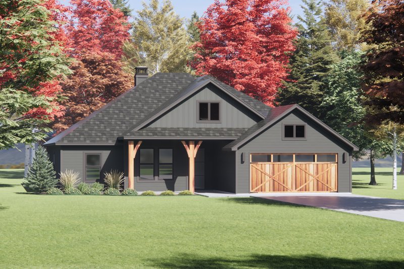 Architectural House Design - Exterior - Front Elevation 5 for Craftsman House Plan #1096-109 - 4 bed, 2 bath