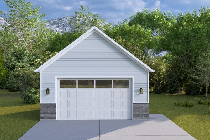 House Blueprint - Exterior - Front Elevation 3 for Craftsman House Plan #1060-359, 0 bath
