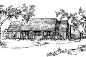 Ranch Exterior - Front Elevation Plan #36-146
