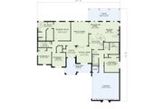 Mediterranean Style House Plan - 4 Beds 3 Baths 2501 Sq/Ft Plan #17-3188 Floor 